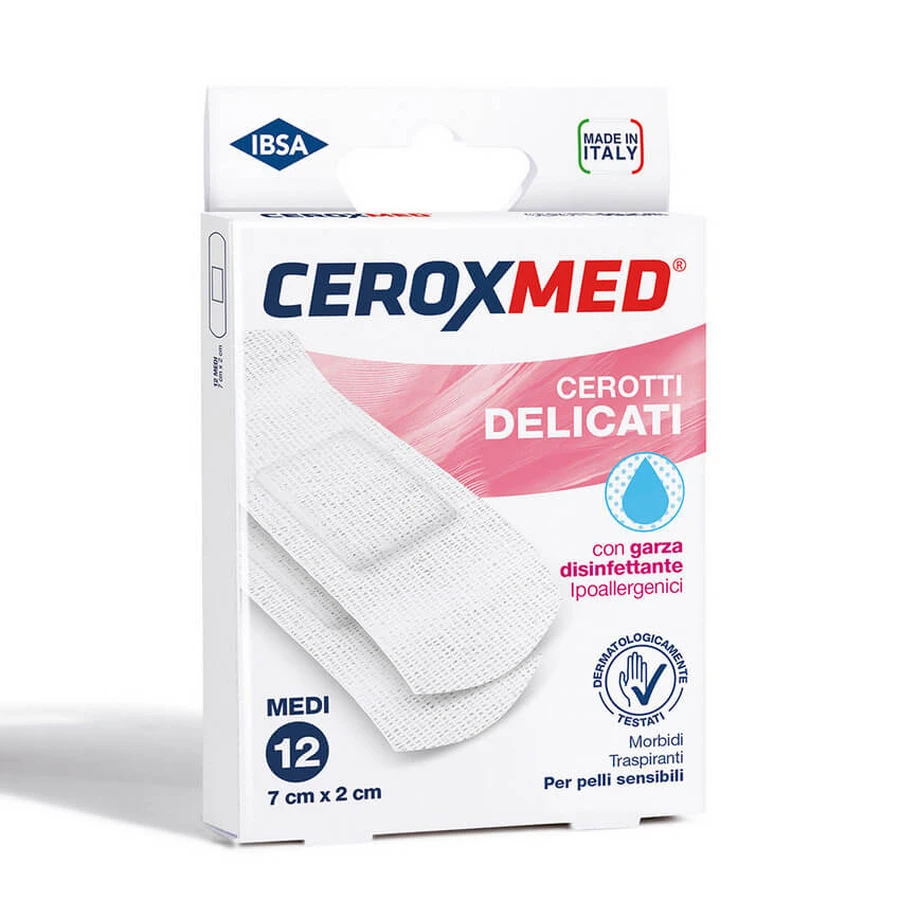 Ceroxmed - Gentle Medium Band-Aids Pack 12 Pieces