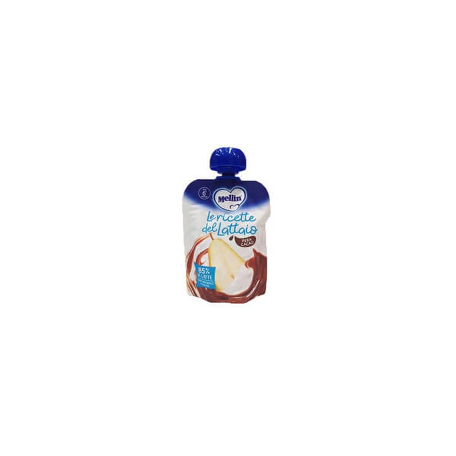Mellin Pouch Snack Melk Peer Cacao 85g