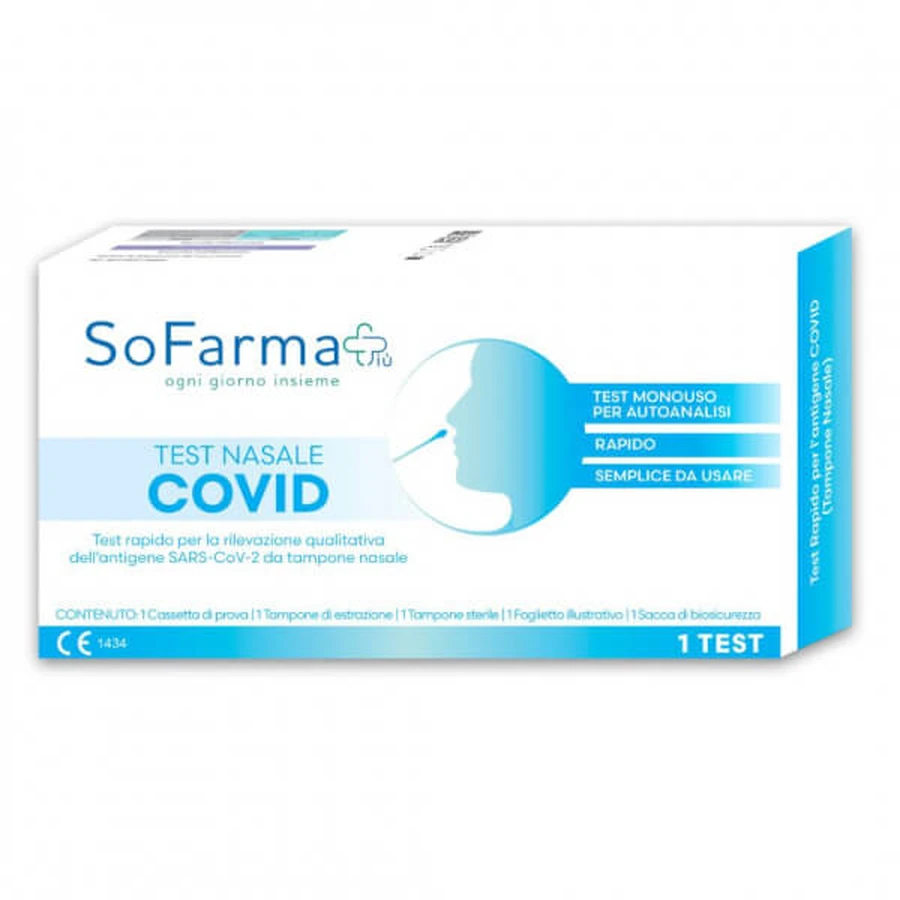 Sofarmapiù Test Rapido Nasale Autodiagnostico COVID-19 Monouso