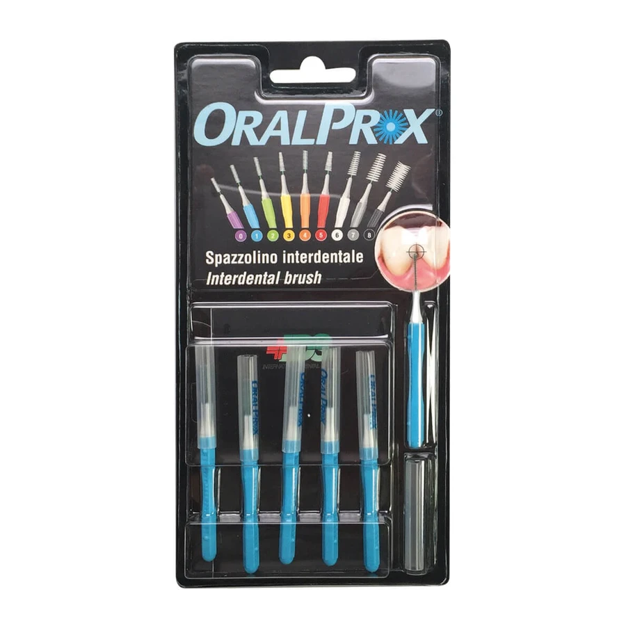 Oralprox Blister 6 pièces Mis 1 Light Blue