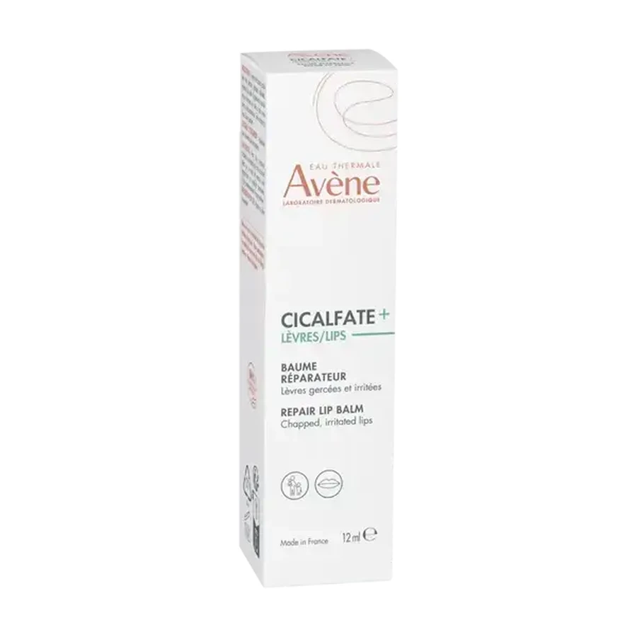 Avène Eau Thermale Cicalfate+, baume à lèvres régénérant, 12 ml