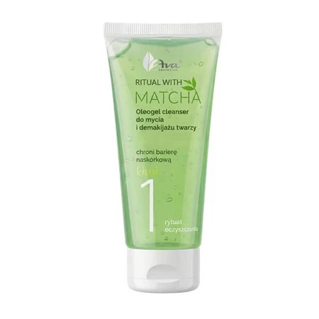 AVA Ritual cu Matcha, oleo-gel pentru curățarea feței și demachiere, 100 ml