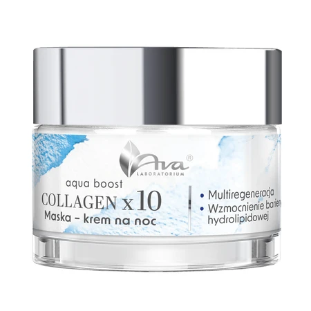 AVA Aqua Boost Collagen, maschera-crema da notte, 50 ml