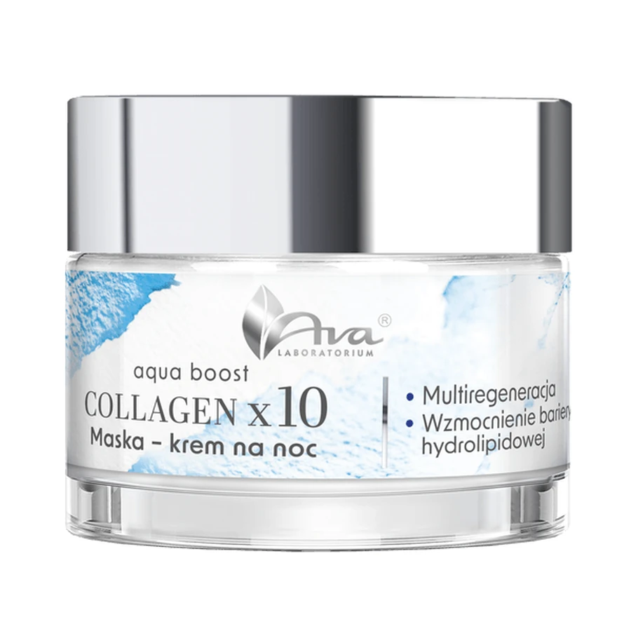 AVA Aqua Boost Collagen, maschera-crema da notte, 50 ml