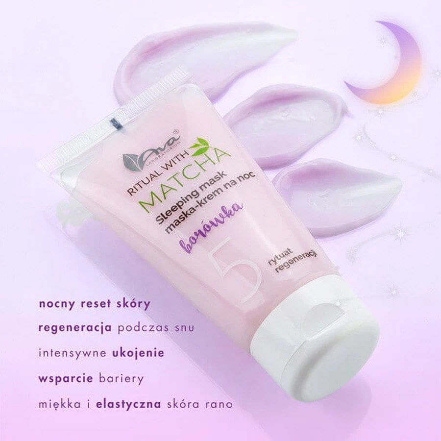 AVA Ritual with Matcha, night mask-cream, 50 ml