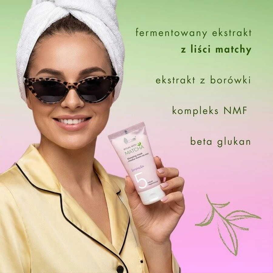 AVA Ritual with Matcha, night mask-cream, 50 ml