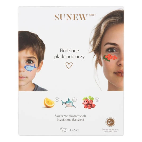 Sunew Med+, Familien-Augenklappen, 4 x 2 Stück