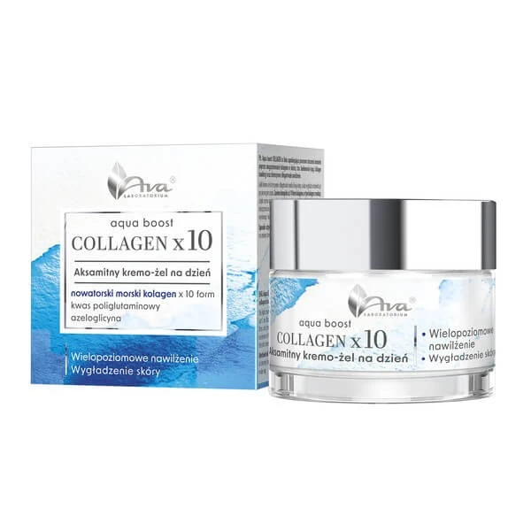 AVA Aqua Boost Collagen, samtiges Creme-Gel, tagsüber, 50 ml