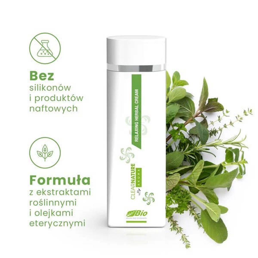 Clear Nature, BIO crema relajante a base de plantas, 200 ml