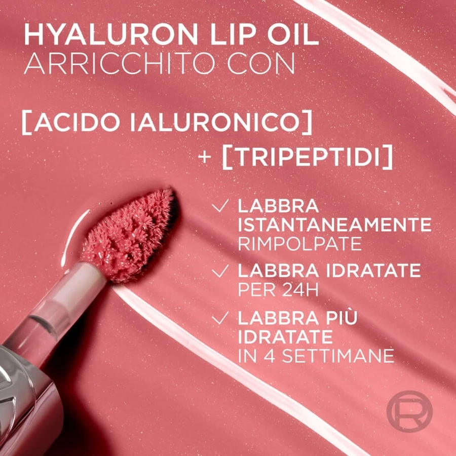 L'oreal paris Plump ambition hyaluron lip oil - ulei de buze volumizant nr. 641 lapte