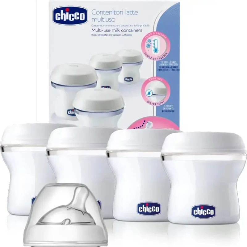 Chicco step up neue Milchbehälter 1 Pack 4 Behälter