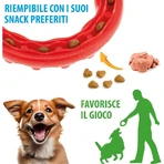Ferplast Smile medium - anello dentale rosso taglia medium