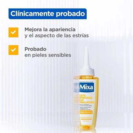 Mixa Ulei anti-stretch mark împotriva semnelor de sarcină sau a schimbărilor de greutate 100 ml
