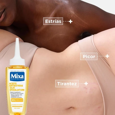 Mixa Ulei anti-stretch mark împotriva semnelor de sarcină sau a schimbărilor de greutate 100 ml