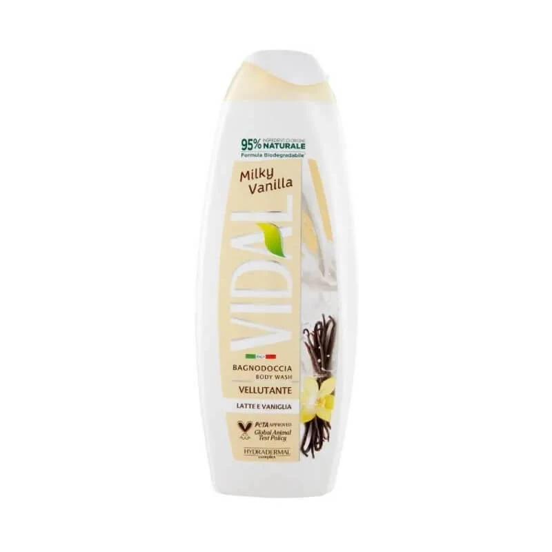 Vidal Milky vanilla - Samtiges Bade- und Duschgel 500 ml