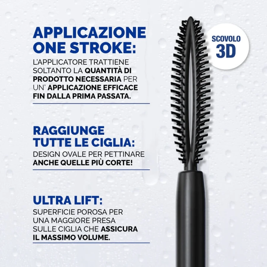 Veralab Sharp volume waterproof - mascara - zwart