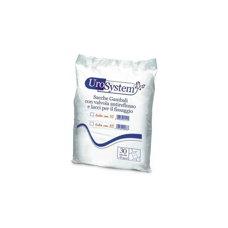 Urosystem - 30 Beinbeutel für Urin mit 10 cm Schlauch