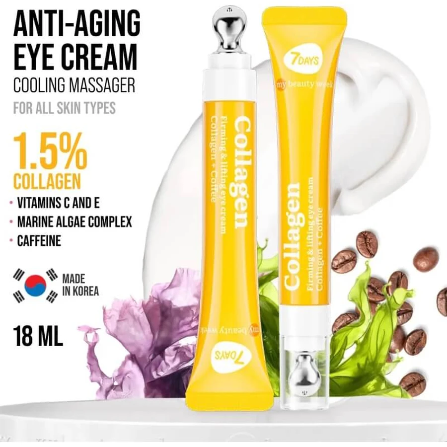 7days Collagen - przeciwstarzeniowy krem pod oczy 18 ml: ceny i cechy
