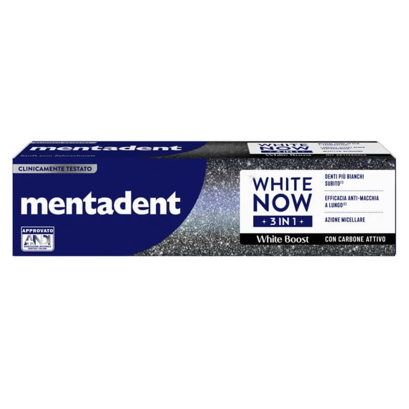 Mentadent Zahnpasta 3 in 1 Aktivkohle 75 ml