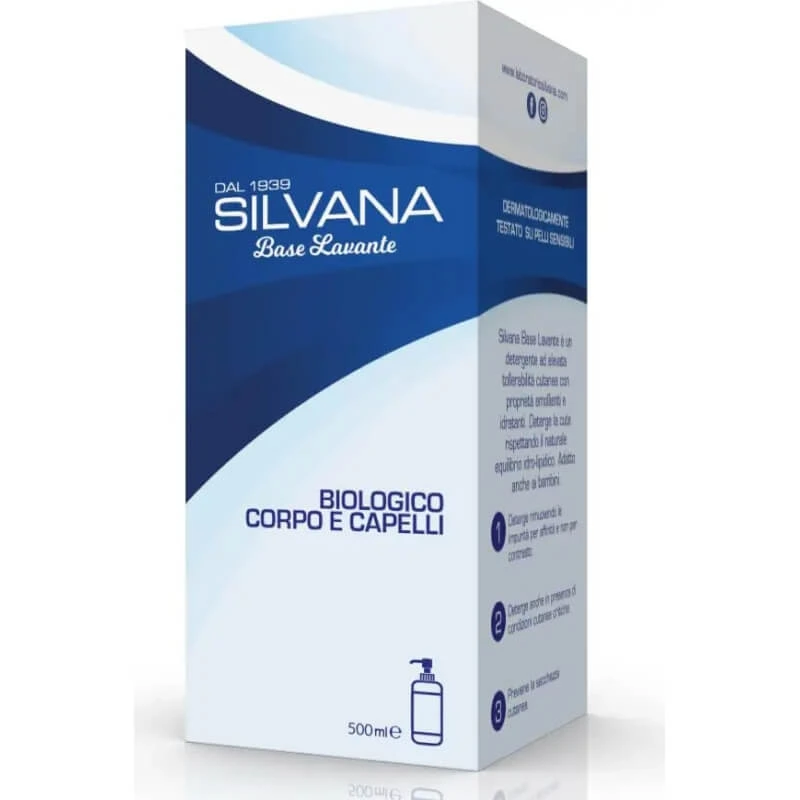 Laboratorio silvana Waschbasis - Bio-Reinigungsmittel für Körper und Haar 500 ml
