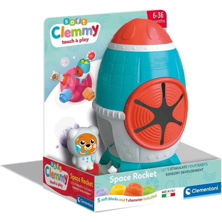 Clementoni Soft clemmy 17806 - rachetă spațială - set de construcție