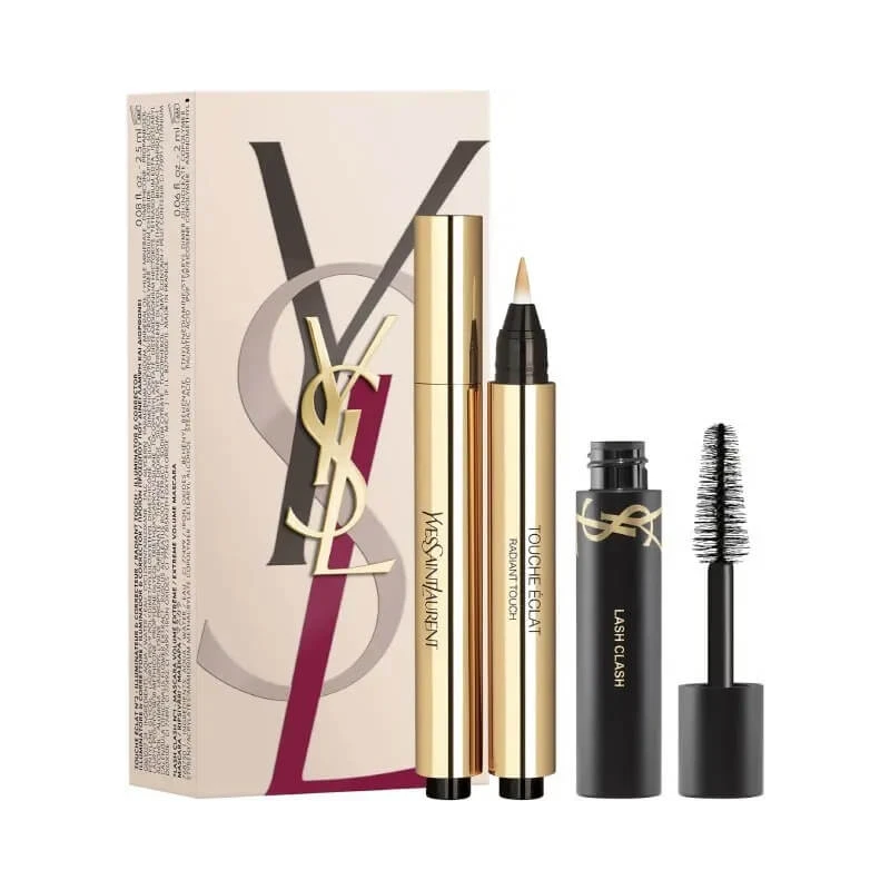 Yves saint laurent touche éclat abdeckstift box set - + lash clash mini mascara