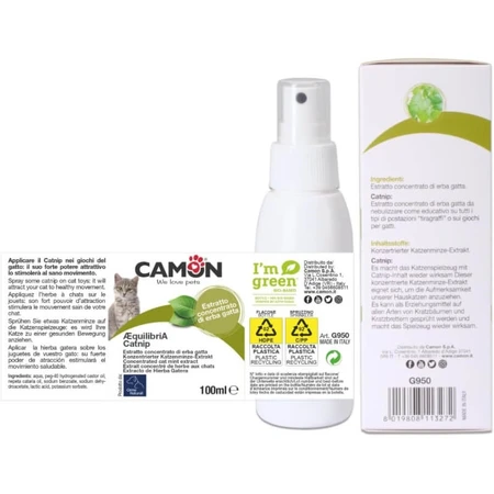Camon Catnip - skoncentrowany ekstrakt z kocimiętki - edukacyjny atraktant dla kotów 100 ml: ceny i cechy