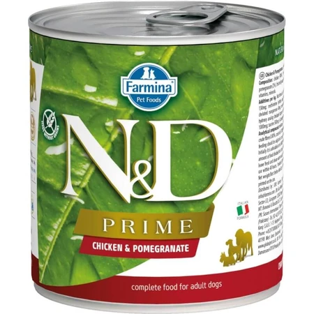 Farmina N&amp;d prime adult chicken and pomegranate - aliment complet pour chiens adultes 285 gr