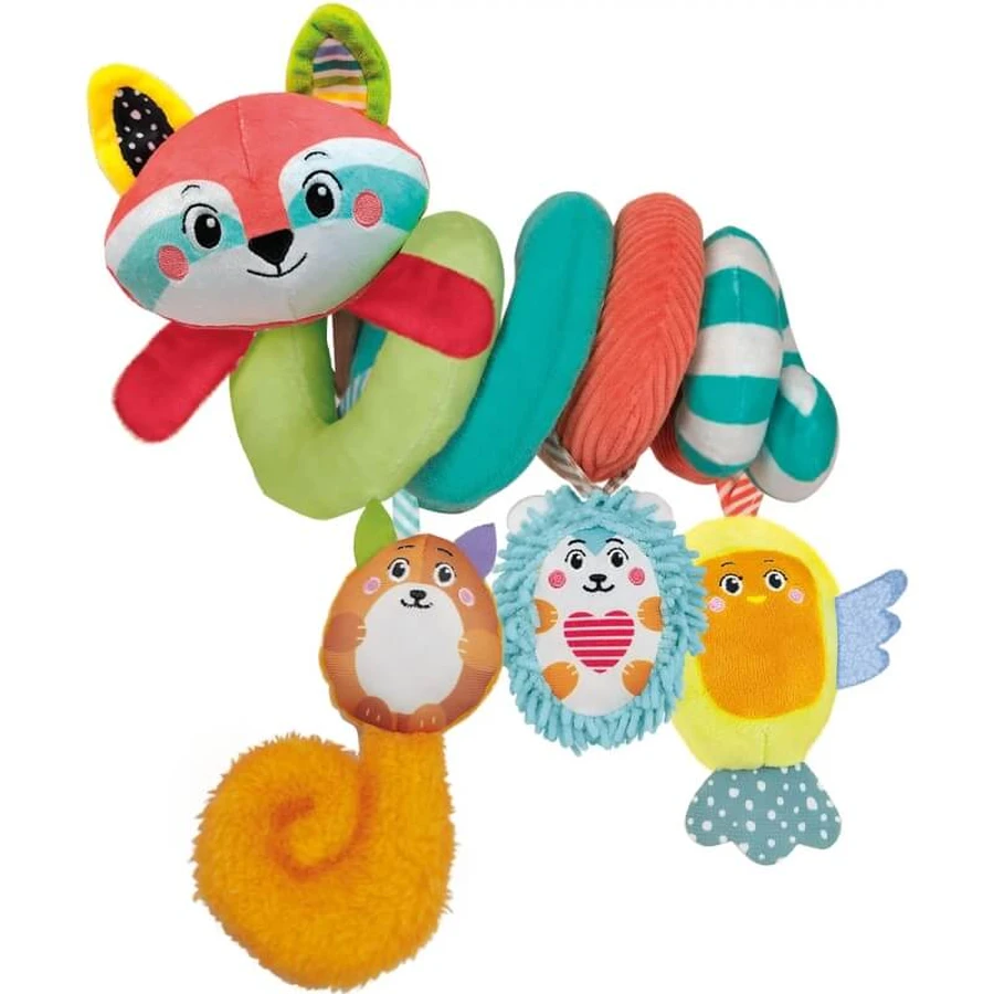 Clementoni Happy animals - Spiel für den Kinderwagen