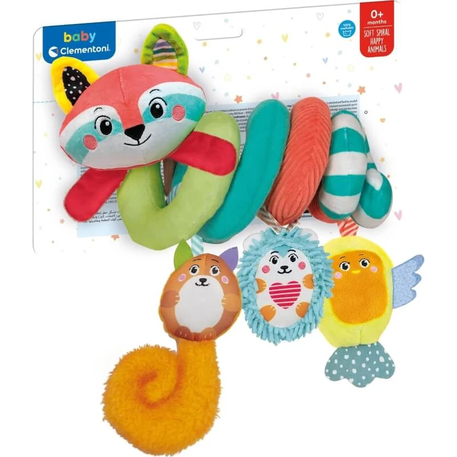 Clementoni Happy animals - Spiel für den Kinderwagen