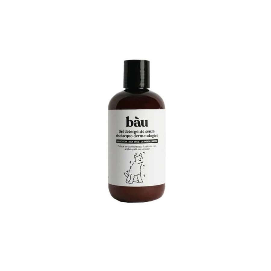 Bau cosmetics gel dermatologic de curățare fără clătire pentru câini 250 ml
