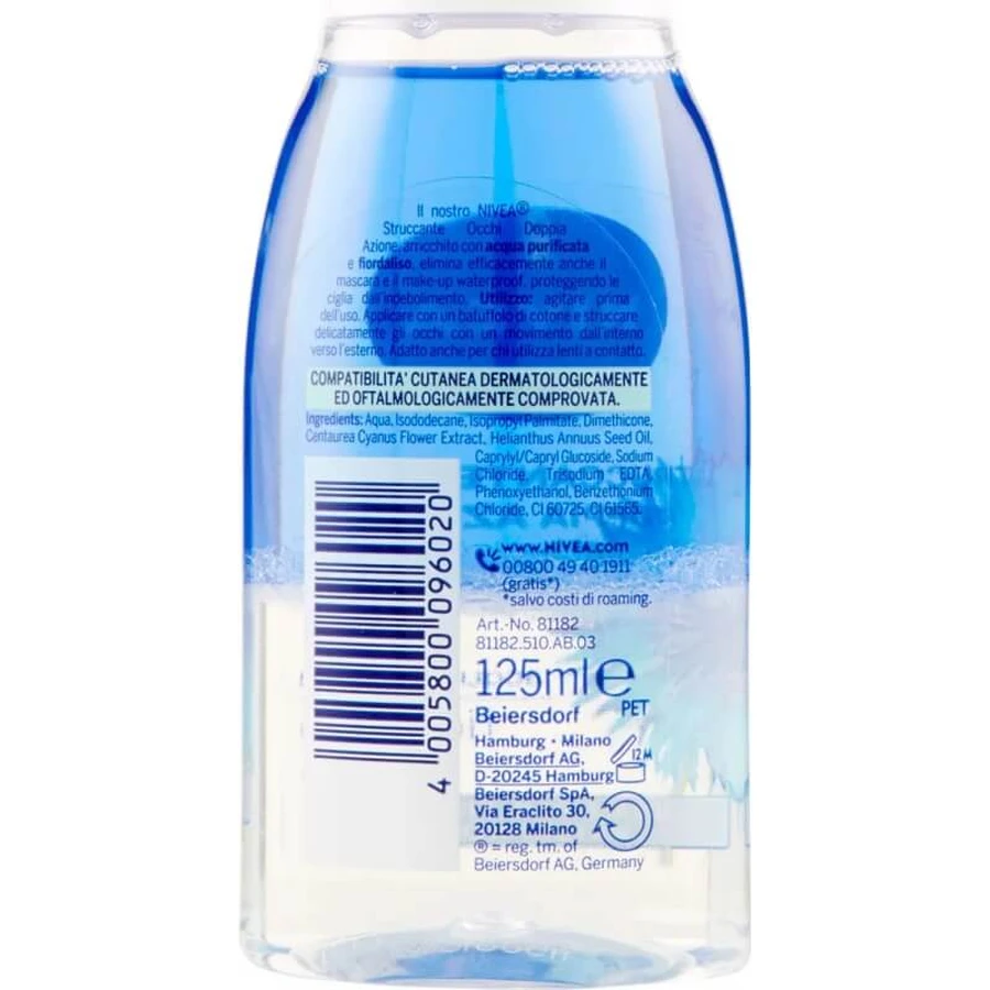 Nivea visage - demachiant pentru ochi cu acțiune dublă 125 ml