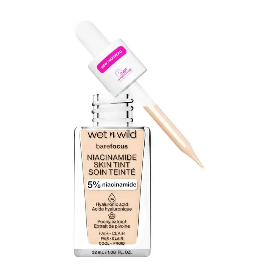 Wet n wild Bare focus - fond de ten cu niacinamidă - deschis