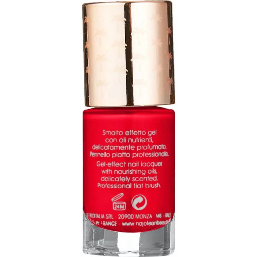 Naj oleari Oleo gel nail lacquer - smalto effetto gel n. 22 - rosso lacca