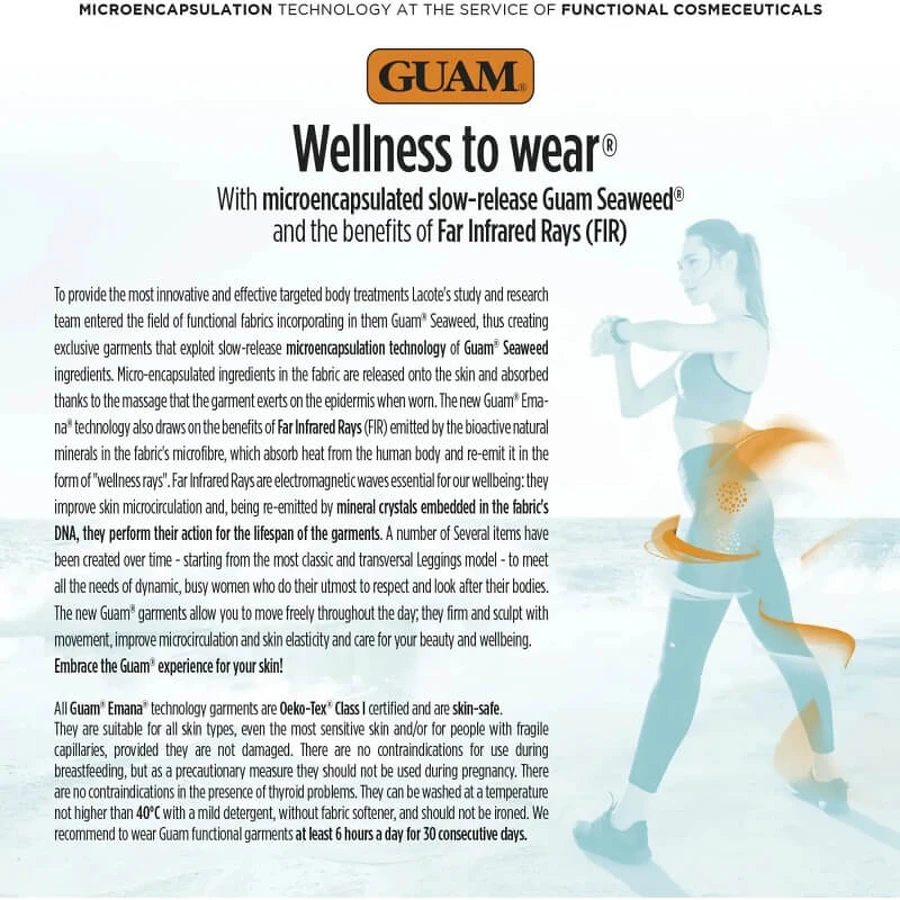 Mallas transpirables anticelulíticas Guam active talla xs-s (38-40)