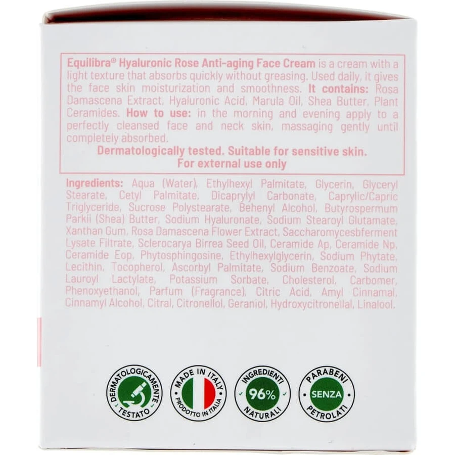 Equilibra rosa ialuronica - crema viso anti-aging 50 ml