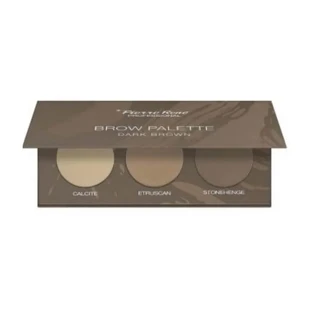 Pierre rene Brow palette - paletă de farduri de ochi - maro închis