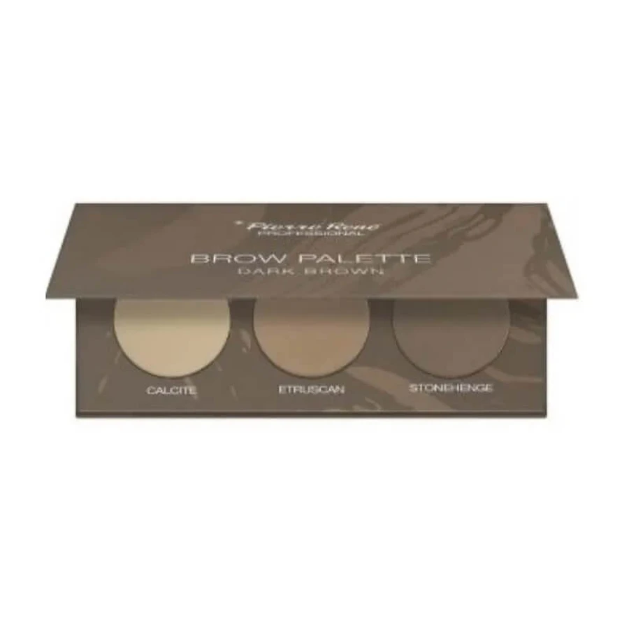 Pierre rene Brow palette - paletă de farduri de ochi - maro închis