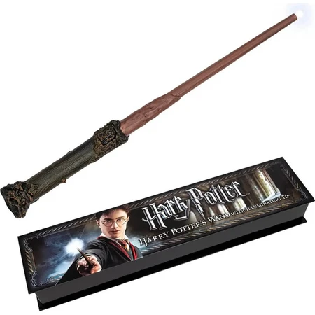 Noble colección harry potter varita mágica con punta brillante