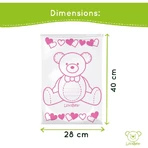 Lovabear 6 plicuri layette - urs roz