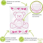 Lovabear 6 plicuri layette - urs roz