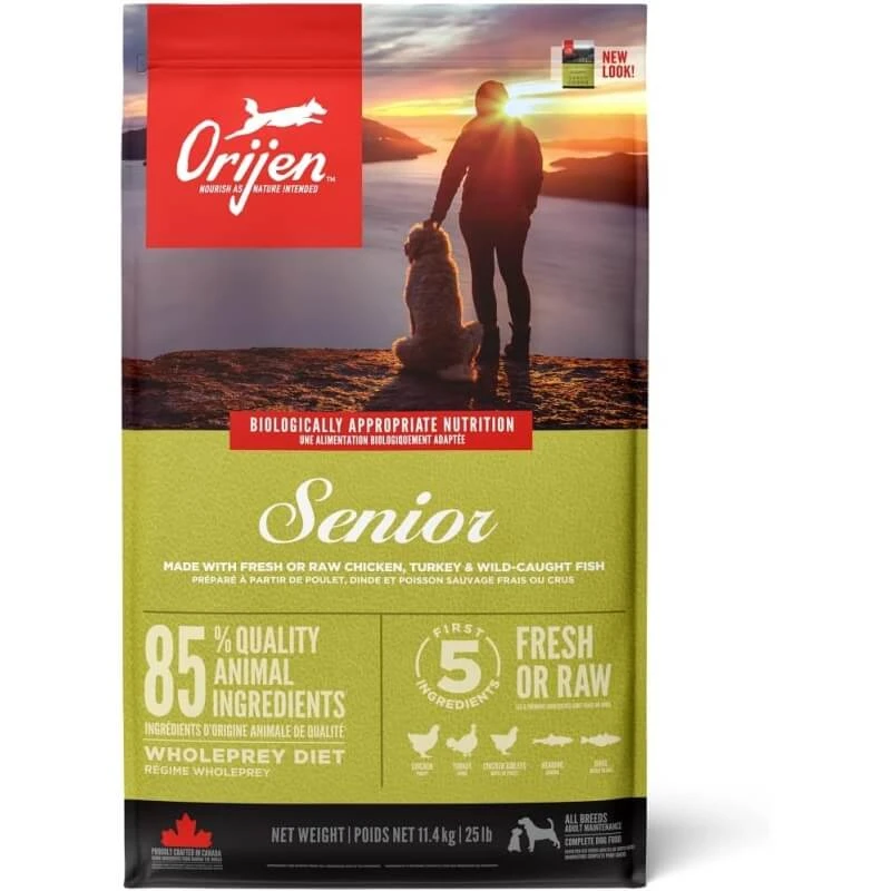 Orijen Senior - Alleinfuttermittel für ausgewachsene Hunde aller Größen 11,4 kg