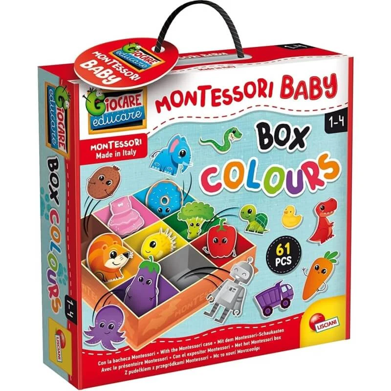 Lisciani Montessori Baby 92765 - Schachtel Farben - Lernspiel