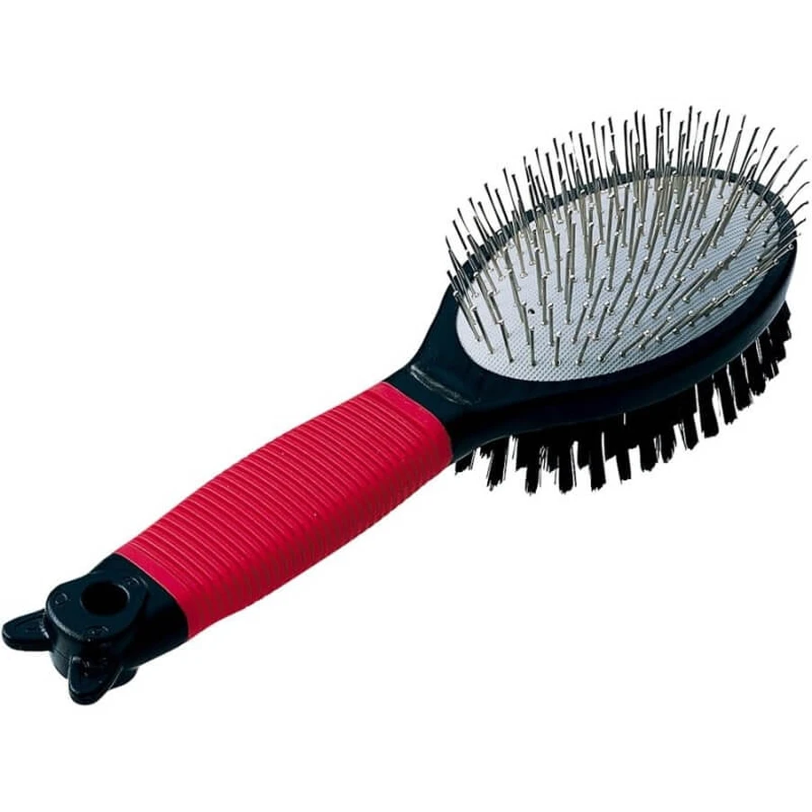 Ferplast Gro 5928 - spazzola combinata per cani e gatti taglia medium