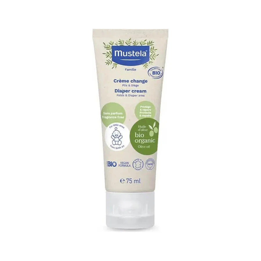 Pastă protectoare organică certificată Mustela 75 ml