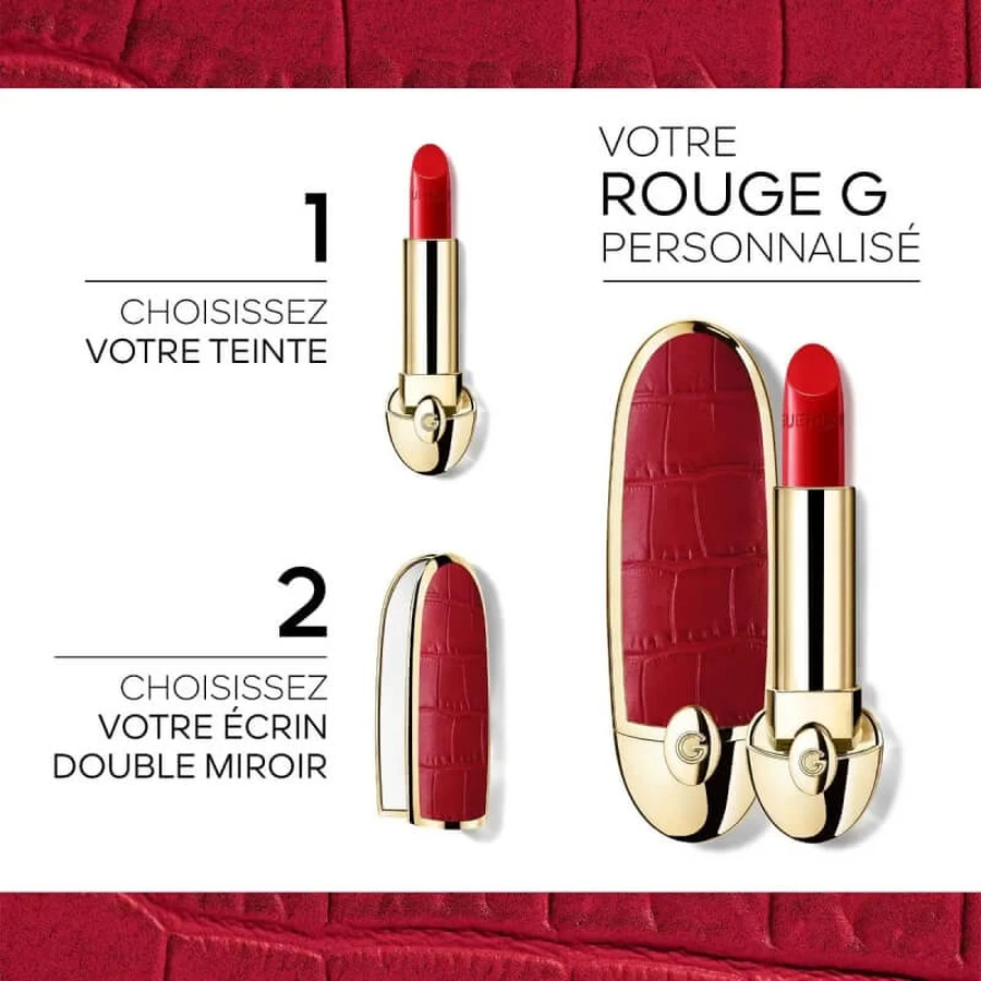 Guerlain rouge g - capac oglindă dublă - le strassé