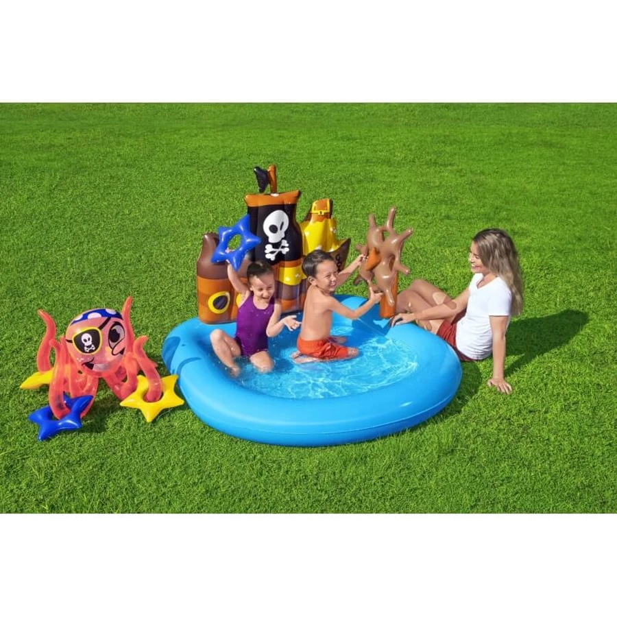 Bestway Barco pirata - piscina hinchable 140x130 cm