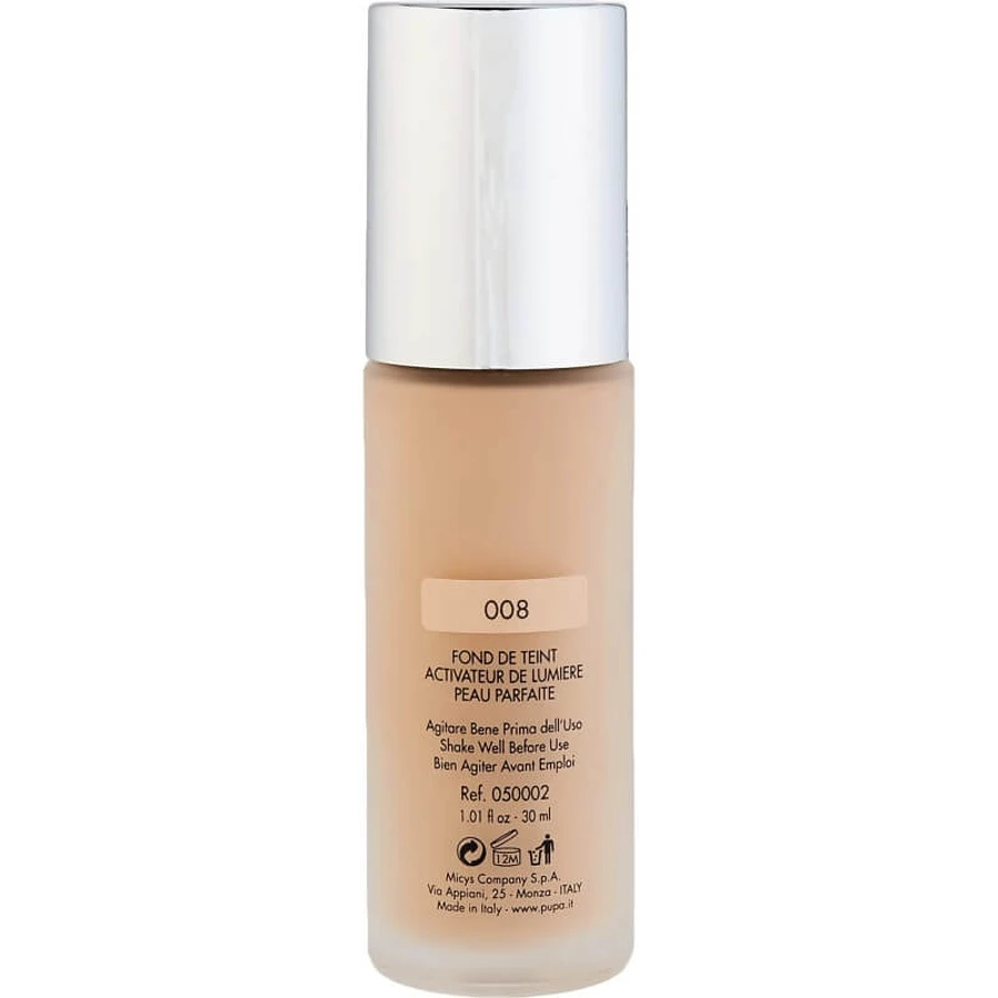 Pupa active light - foundation - nr. 008 zeer licht porselein