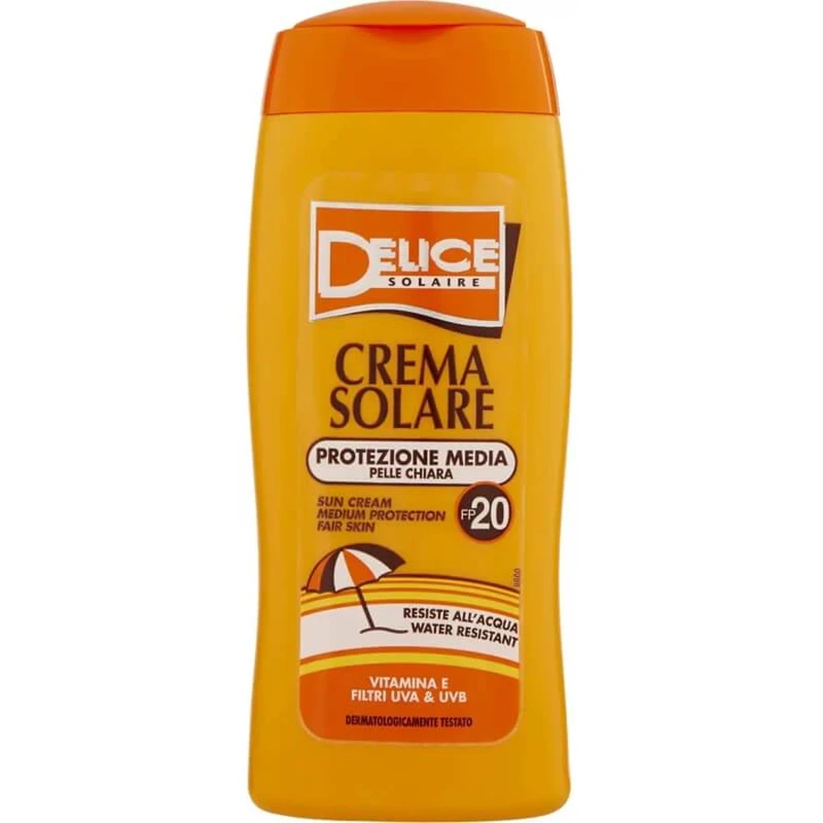 Delice Sunscreen medium protection light skin spf 20 250 ml