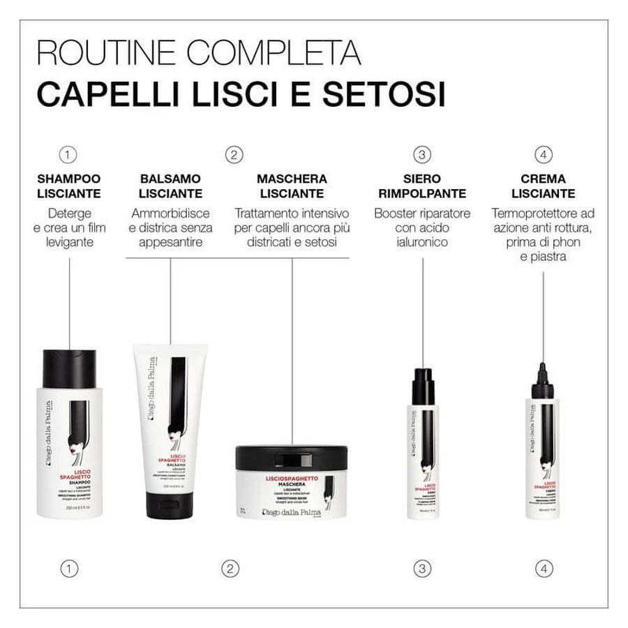 Diego dalla palma smooth spaghetti - anti-frizz long lasting disciplining smoothing balm 200 ml